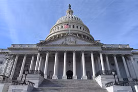 Tòa nhà Quốc hội Mỹ tại Washington, DC. (Ảnh: AFP/TTXVN)