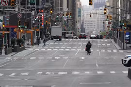 Một tuyến phố ở New York, Mỹ ngày 6/5/2020. (Nguồn: AFP/TTXVN) 