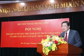 Ông Phan Đình Trạc phát biểu chỉ đạo hội nghị. (Ảnh: Phương Hoa/TTXVN)