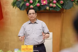 Thủ tướng Phạm Minh Chính phát biểu kết luận cuộc họp. (Ảnh: Dương Giang/TTXVN) 