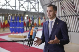 Thủ tướng Bỉ Alexander De Croo phát biểu tại Brussels, Bỉ. (Ảnh: AFP/TTXVN)