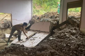 [Photo] Nguy cơ mất an toàn từ các điểm sạt lở núi tại Nghệ An