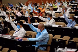 Các đại biểu tại phiên khai mạc Đại hội Đảng Cộng sản Cuba (PCC) lần thứ VIII ở La Habana, ngày 16/4/2021. (Nguồn: AFP/TTXVN) 