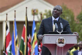 Tổng thống Kenya William Ruto phát biểu tại cuộc họp báo ở Nairobi ngày 5/9/2022. (Ảnh: AFP/TTXVN) 