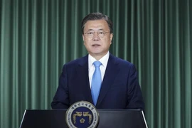 Tổng thống Hàn Quốc Moon Jae-in. (Ảnh: AFP/TTXVN) 