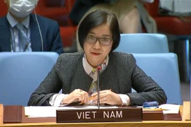 Bà Nguyễn Phương Trà, Phó Trưởng Phái đoàn thường trực Việt Nam tại Liên hợp quốc. (Ảnh: Hữu Thanh/TTXVN) 