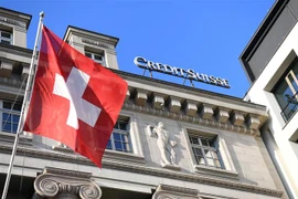 Một chi nhánh ngân hàng Credit Suisse tại Lucerne, Thụy Sĩ, ngày 3/2/2023. (Ảnh: THX/TTXVN)