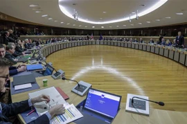 Toàn cảnh vòng đàm phán thứ nhất về quan hệ Anh-EU hậu Brexit, tại Brussels (Bỉ) ngày 2/3/2020. (Nguồn: AFP/TTXVN) 