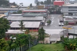 Các đường phố ở thành phố Honiara thuộc Quần đảo Solomon. (Nguồn: AFP) 