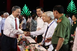 Tổng Bí thư Tô Lâm với các đại biểu. Ảnh: Thống Nhất - TTXVN