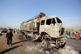 Hiện trường một vụ tấn công ở Afghanistan. (Nguồn: AFP/TTXVN) 