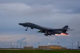 Máy bay B-1B Lancer của Không lực Mỹ. (Ảnh: AFP/TTXVN)