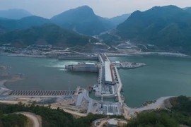 Đập thủy điện Xayaburi của Lào trên sông Mekong. (Ảnh: ThaiPBS)