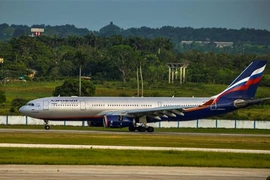Máy bay của hãng hàng không Nga Aeroflot. (Ảnh: AFP/TTXVN) 