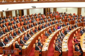 Các Ủy viên Trung ương Đảng dự phiên bế mạc Hội nghị lần thứ mười một Ban Chấp hành Trung ương Đảng Cộng sản Việt Nam khóa XII. (Ảnh minh họa: Trí Dũng/TTXVN) 