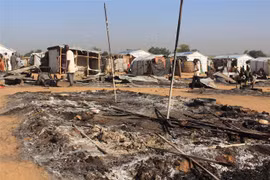 Hiện trường một vụ tấn công tại Nigeria. (Nguồn: AFP/TTXVN) 
