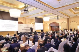 Thủ tướng phát biểu tại Diễn đàn Doanh nghiệp Việt Nam “Huy động các nguồn lực cho Chuyển đổi Xanh.” (Ảnh: Dương Giang/TTXVN)