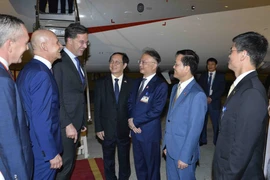 Lễ đón Thủ tướng Hà Lan Mark Rutte tại Sân bay Quốc tế Nội Bài