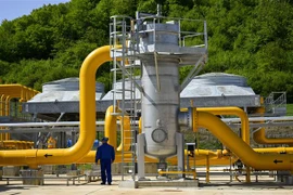 Trạm nén khí đốt Bulgartransgaz tại Ihtiman, Bulgaria. (Ảnh: AFP/TTXVN) 