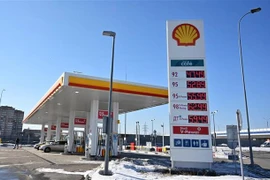 Một trạm xăng ở Moskva, Nga. (Ảnh: AFP/TTXVN)