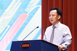 Phó Bí thư Thường trực Đảng ủy Khối các cơ quan Trung ương Lại Xuân Lâm. (Ảnh: Minh Đức/TTXVN)