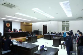 Quang cảnh phiên tòa phúc thẩm. (Ảnh: Phạm Kiên/TTXVN) 