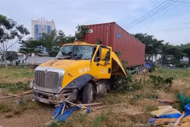 Hiện trường vụ tai nạn. (Ảnh TTXVN phát) 