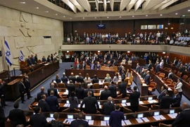 Quang cảnh một phiên họp Quốc hội Israel. (Ảnh: AFP/TTXVN)