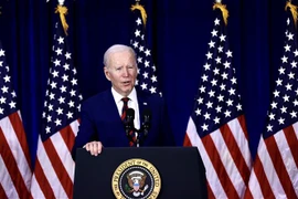 Tổng thống Mỹ Joe Biden phát biểu tại California ngày 14/3/2023. (Ảnh: THX/TTXVN)