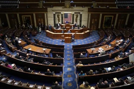 Toàn cảnh một phiên họp của Hạ viện Mỹ ở Washington DC. (Ảnh: AFP/TTXVN)