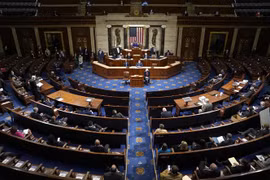 Toàn cảnh một phiên họp của Hạ viện Mỹ ở Washington DC. (Ảnh: AFP/TTXVN)