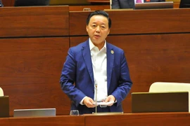 Bộ trưởng Bộ Tài nguyên và Môi trường Trần Hồng Hà. (Ảnh: TTXVN) 