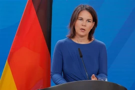 Ngoại trưởng Đức Annalena Baerbock trong cuộc họp báo ở Berlin ngày 22/6/2023. (Ảnh: AFP/TTXVN)
