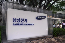 Logo của Hãng Samsung Electronics trên một tòa nhà ở Seoul, Hàn Quốc. (Nguồn: AFP/TTXVN) 