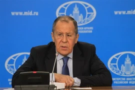 Quyền Bộ trưởng Ngoại giao Nga Sergey Lavrov. (Ảnh: Trần Hiếu/TTXVN) 