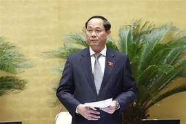 Phó Chủ tịch Quốc hội Trần Quang Phương điều hành phiên họp. (Ảnh: Doãn Tấn/TTXVN)