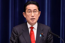 Thủ tướng Nhật Bản Fumio Kishida phát biểu tại cuộc họp báo ở Tokyo ngày 17/3/2023. (Ảnh: AFP/TTXVN)