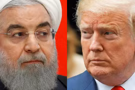 Tổng thống Hassan Rouhani (trái) và Tổng thống Mỹ Donald Trump. (Nguồn: businessinsider.com) 