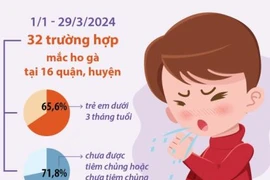 Hà Nội đã ghi nhận 32 trường hợp mắc ho gà