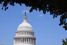 Tòa nhà Quốc hội Mỹ tại Washington, DC. (Ảnh: AFP/TTXVN)