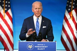 Tân Tổng thống Mỹ Joe Biden phát biểu tại Wilmington, Delaware, ngày 14/1/2021. (Nguồn: AFP/TTXVN) 