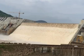 Công trình xây dựng đập thủy điện Đại Phục Hưng ở Guba, Ethiopia ngày 20/7/2020. (Nguồn: AFP/TTXVN) 