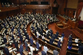 Toàn cảnh phiên họp Thượng viện Nhật Bản tại Tokyo. (Ảnh: Kyodo/TTXVN) 