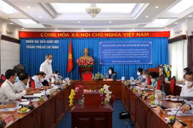 Quang cảnh buổi giám sát. (Ảnh: Thanh Vũ/TTXVN) 