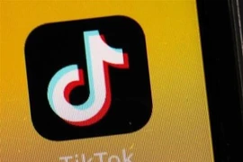 Biểu tượng TikTok. (Nguồn: Kyodo/TTXVN) 