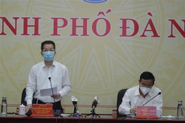 Bí thư Thành ủy Đà Nẵng Nguyễn Văn Quảng phát biểu. (Ảnh: Văn Dũng/TTXVN) 