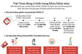 [Infographics] Ít người hiến máu, Việt Nam khan hiếm máu trầm trọng