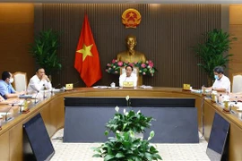 Phó Thủ tướng Lê Văn Thành chủ trì hội nghị. (Ảnh: Nguyễn Điệp/TTXVN) 