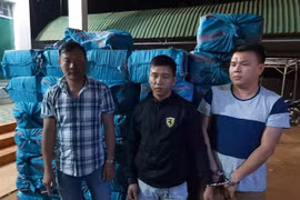 Các đối tượng bị bắt giữ. (Ảnh: TTXVN phát)