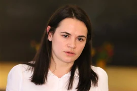 Cựu ứng cử viên tổng thống Svetlana Tikhanovskaya. (Nguồn: AFP/TTXVN)
